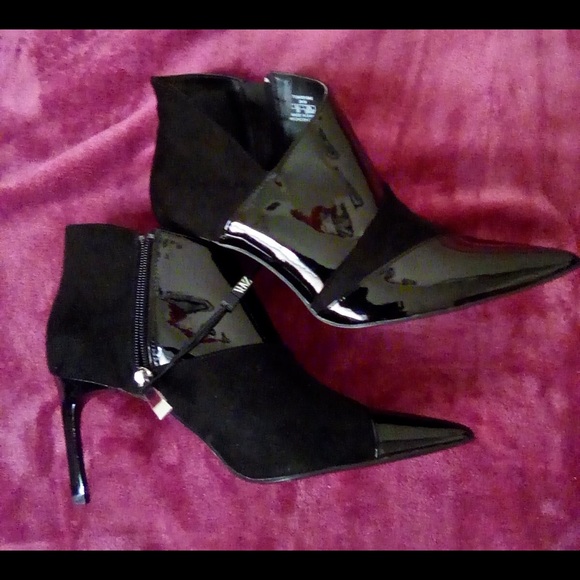 Zara Luxe patent leather stilettos ankle booties - Picture 4 of 5